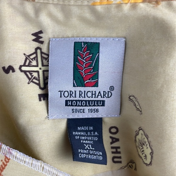 Tori Richard Honolulu Kona Brewing Co Hawaii Womens Shirt SZ XL Made in USA - Picture 10 of 11